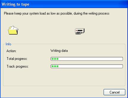 Writing first tape